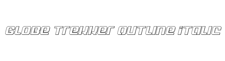 Globe Trekker Outline Italic  لخطوط تنزيل