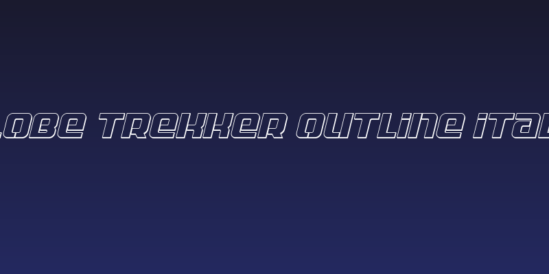 Globe Trekker Outline Italic Social Header