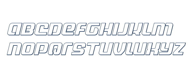 Globe Trekker Outline Italic Lowercase