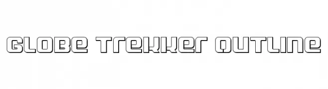 Globe Trekker Outline  Frei Schriftart Herunterladen