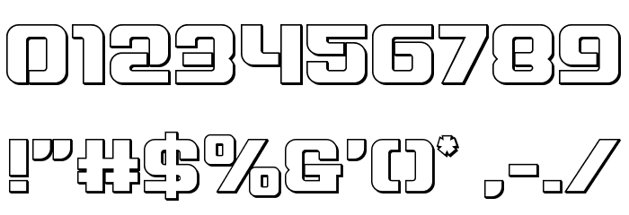 Globe Trekker Outline Font OTHER CHARS