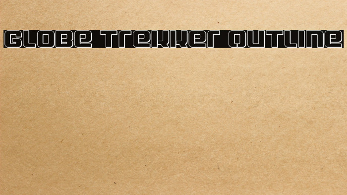 Globe Trekker Outline Example 1