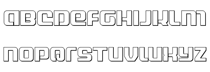Globe Trekker Outline Font LOWERCASE