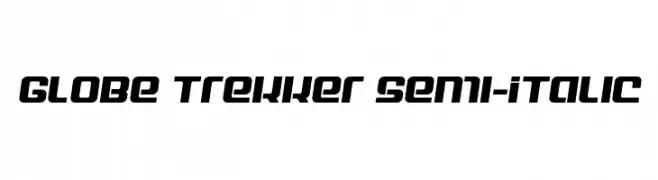 Globe Trekker Semi-Italic  font caratteri gratis