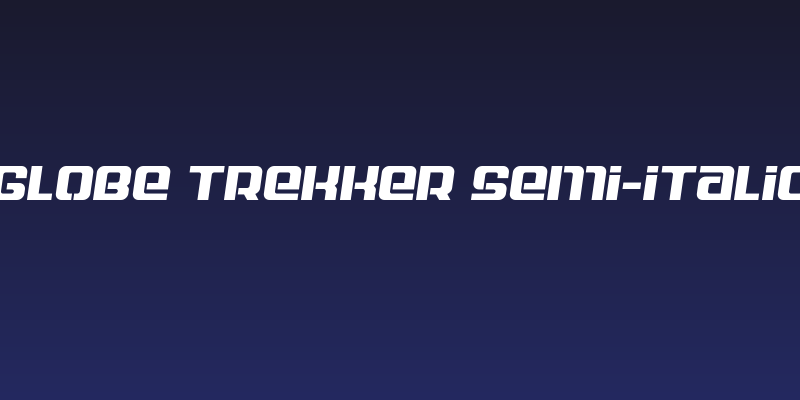 Globe Trekker Semi-Italic Social Header