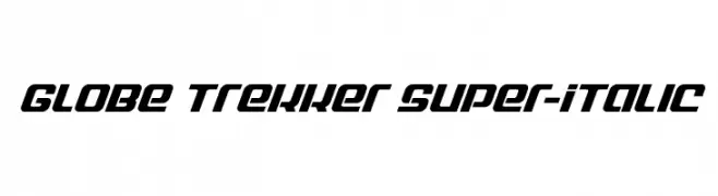 Globe Trekker Super-Italic  Frei Schriftart Herunterladen