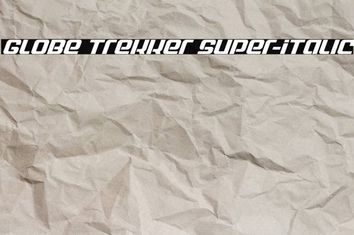 Globe Trekker Super-Italic Example 2