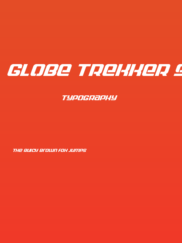 Globe Trekker Super-Italic Poster