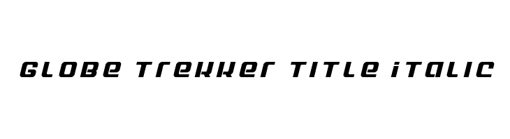 Globe Trekker Title Italic  Скачать бесплатные шрифты