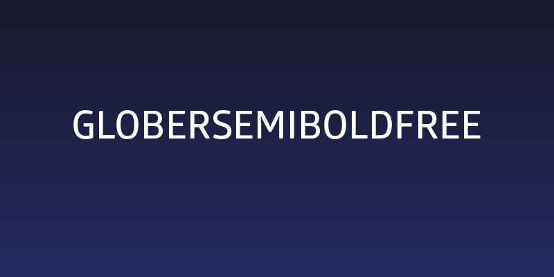 GloberSemiBoldFree Social Header