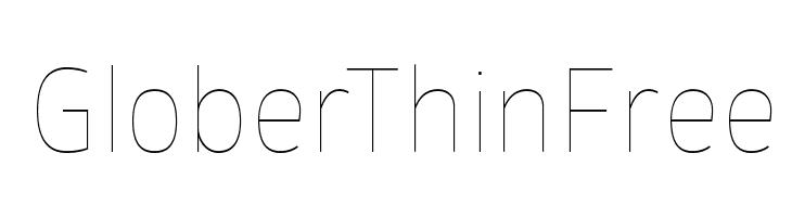 GloberThinFree Font