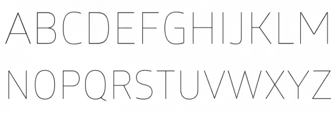 GloberThinFree 字体 大写