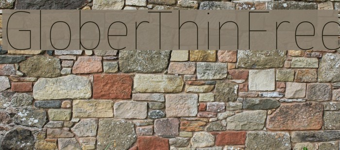 GloberThinFree Font examples