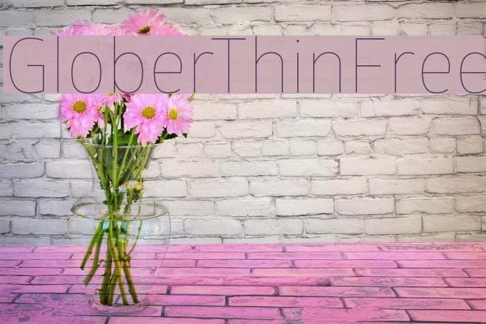 GloberThinFree Font examples