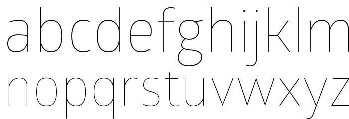 GloberThinFree Font LOWERCASE