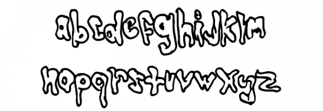 Globtastic フォント 小文字
