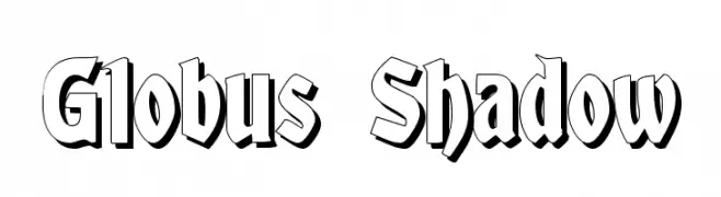 Globus Shadow  Frei Schriftart Herunterladen