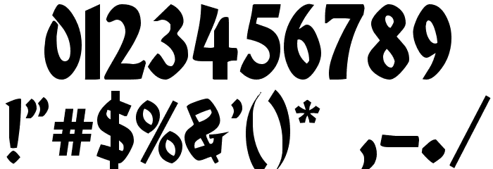 Globus Font OTHER CHARS
