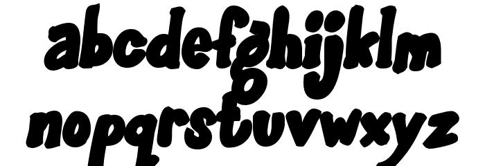 GlooGun Font LOWERCASE
