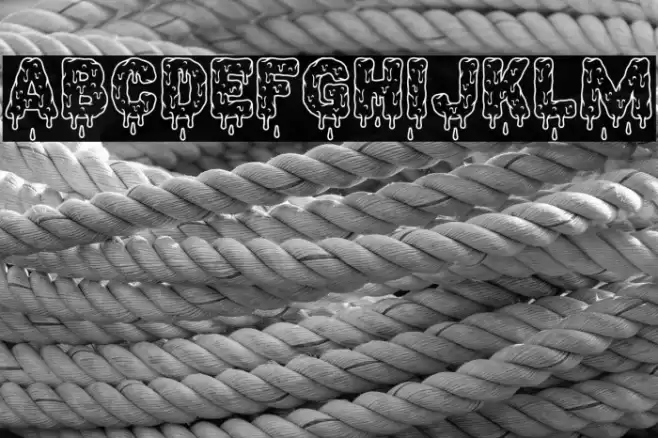 Gloober Line Font examples