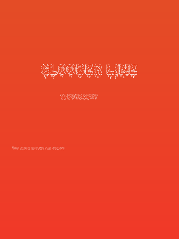 Gloober Line Poster