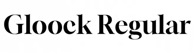 Gloock Regular Font