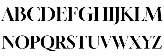 Gloock Regular Font UPPERCASE