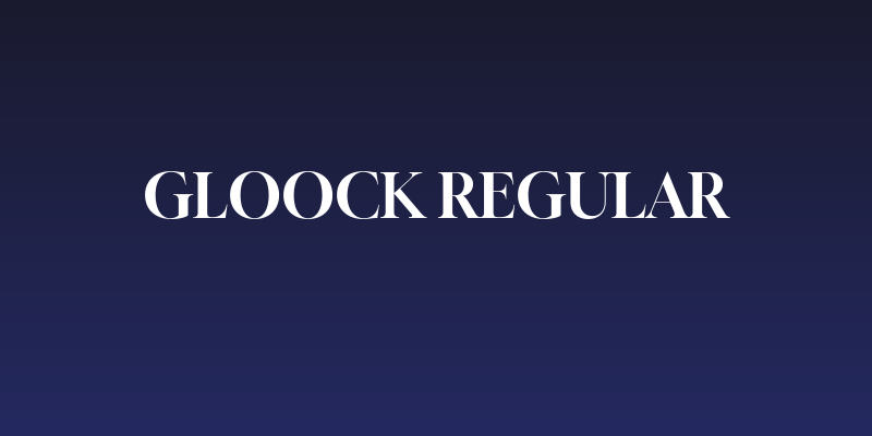Gloock Regular Social Header