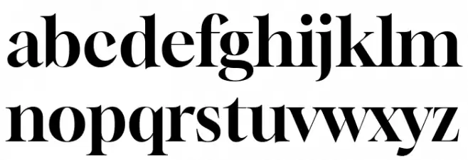 Gloock Regular Font LOWERCASE