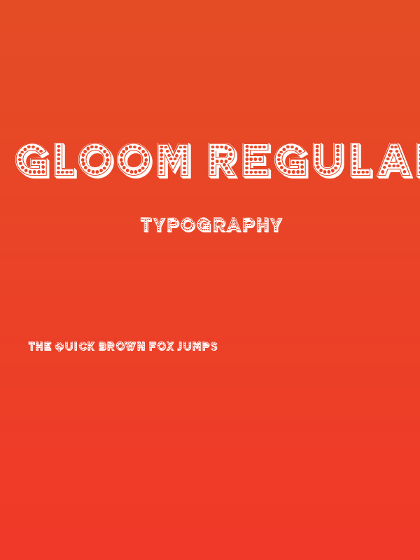 Gloom Regular Poster