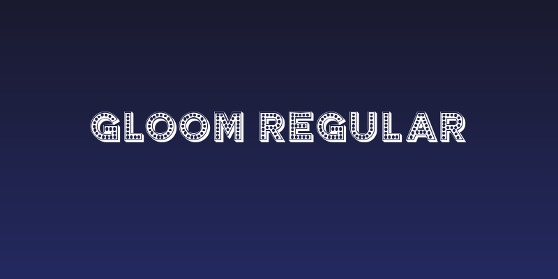 Gloom Regular Social Header