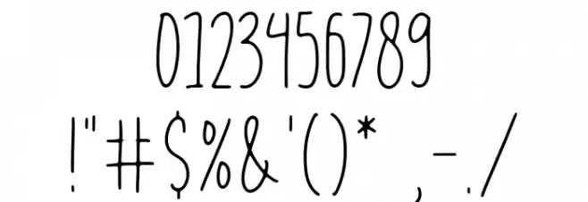 Gloomie Sunday Font OTHER CHARS