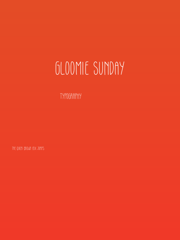 Gloomie Sunday Poster