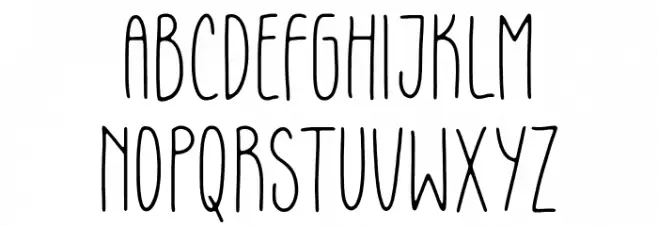 Gloomie Sunday फ़ॉन्ट लोअरकेस