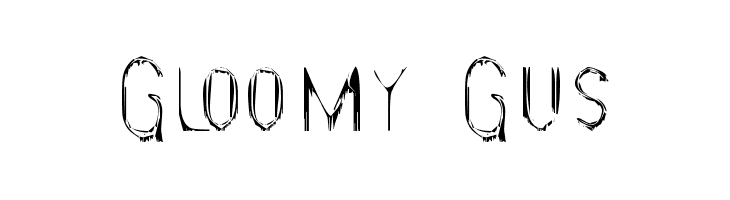 Gloomy Gus  Frei Schriftart Herunterladen