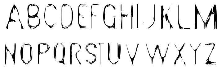 Gloomy Gus Font LOWERCASE