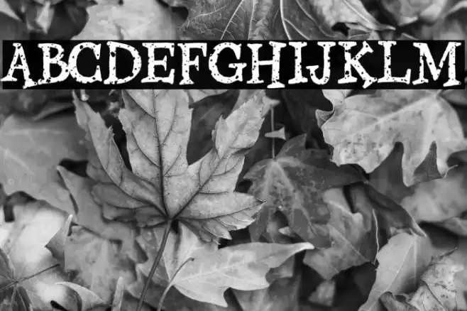 Gloomy Mummy Damaged Demo Font examples