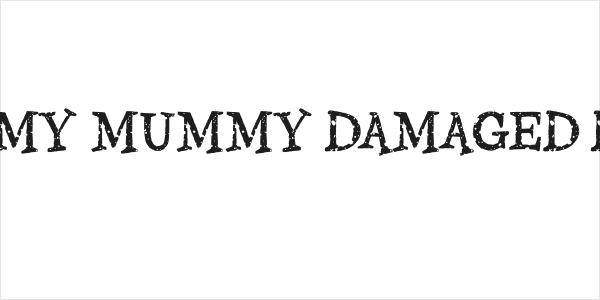 Gloomy Mummy Damaged Demo Logo