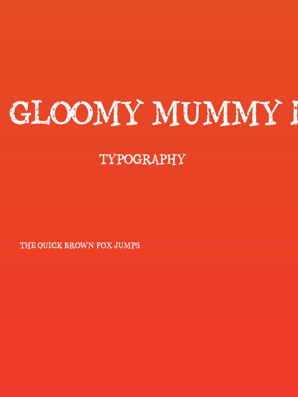 Gloomy Mummy Damaged Demo Poster