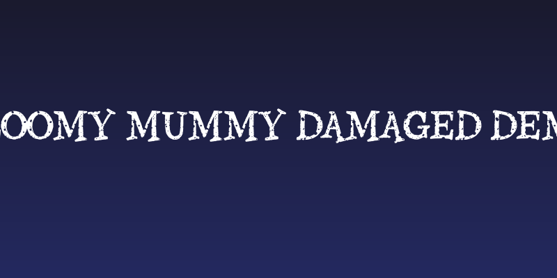 Gloomy Mummy Damaged Demo Social Header