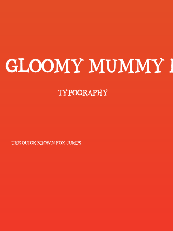 Gloomy Mummy Demo Poster