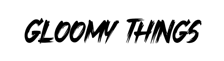 Gloomy Things  免费字体下载