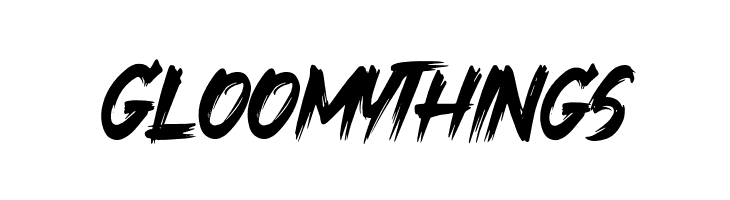 Gloomy Things  baixar fontes gratis