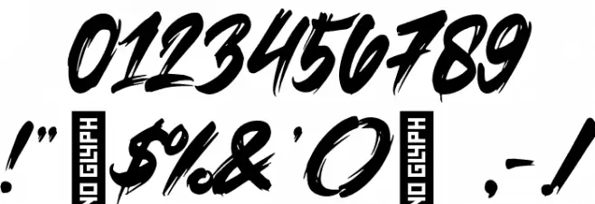 Gloomy Things Font OTHER CHARS