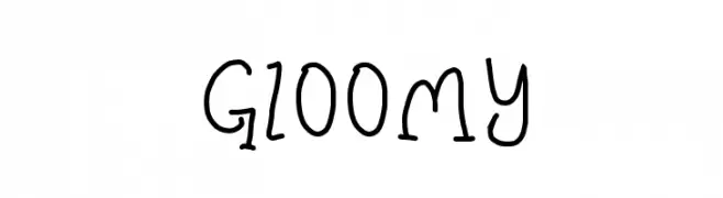 Gloomy  Frei Schriftart Herunterladen