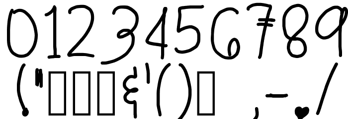 Gloomy Font OTHER CHARS