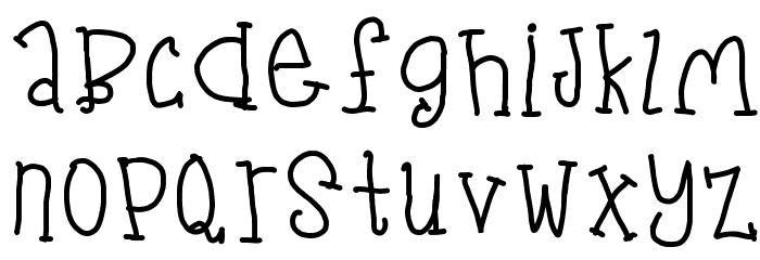 Gloomy Font LOWERCASE
