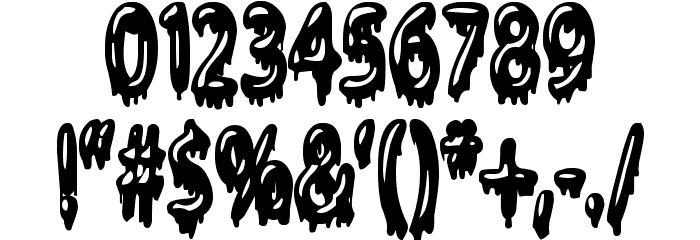 Gloop Font OTHER CHARS