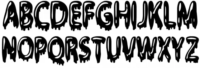 Gloop Schriftart Groß