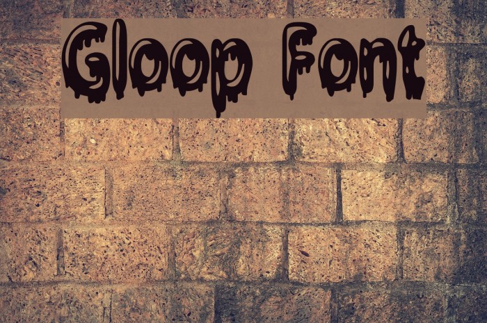 Gloop Font examples